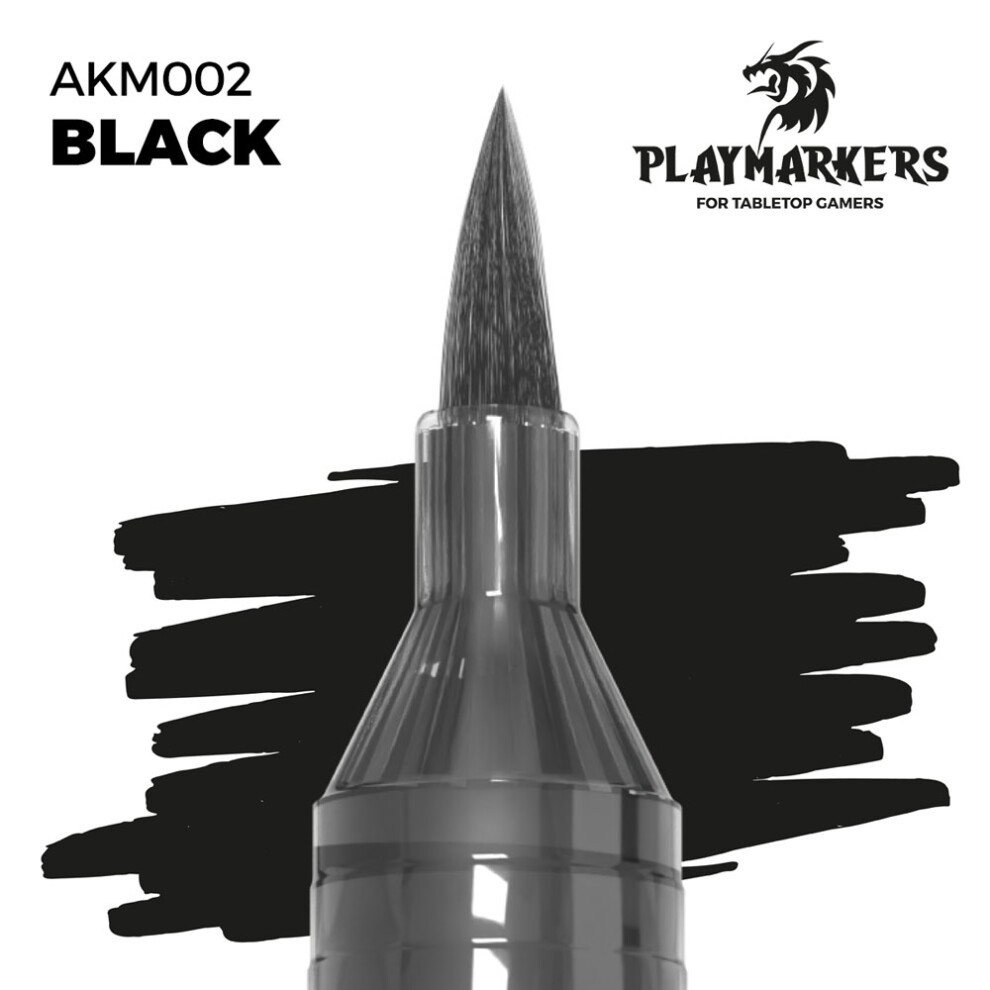 [AK AKM002] Ak : Playmarkers "Black" │ Acrylic Paint Marker