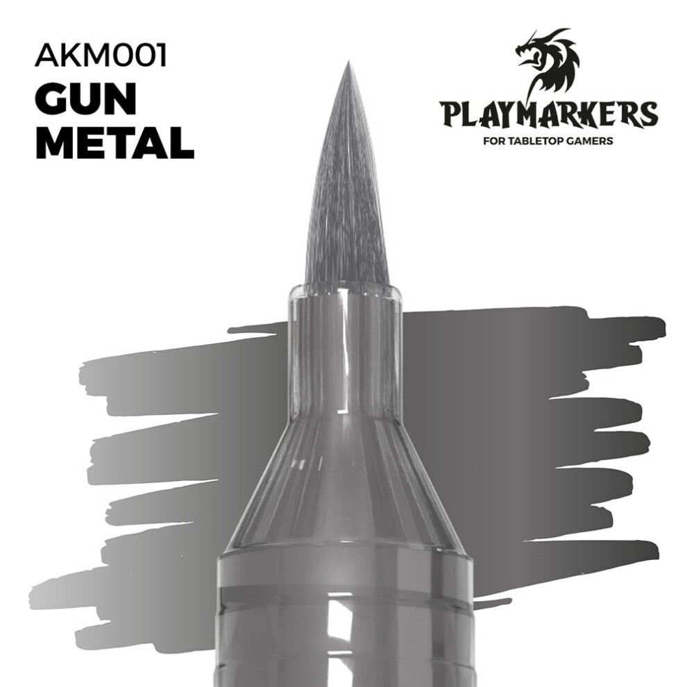 Ak : Playmarkers "Gun Metal" │ Acrylic Paint Marker