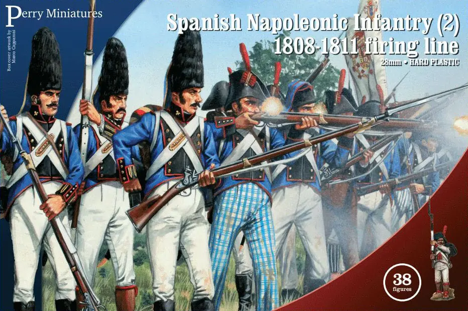 [PEM SPA80] Perry Miniatures : Spanish Napoleonic Infantry (2) 1808-1811 firing line • 28mm
