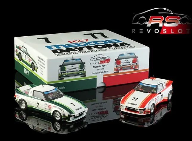 Revoslot : Mazda RX-7 n°7 et 77 24h Daytona 1979 