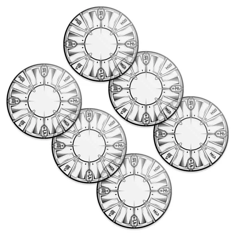 Green Stuff : Marqueurs d'objectifs pour Kill Team (6pcs)