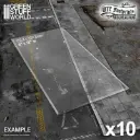 Green Stuff : Gabarits de ruines au format WTC (10pcs)