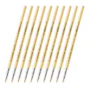 Green Stuff : Pack de Pinceaux Synthétique taille 0 (10pcs) │ Tabletop Series