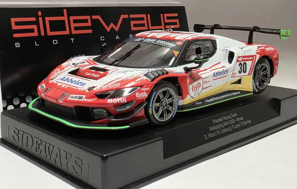 Sideways : Ferrari 296 GT3 Frikadelli n°30 24h Nurburgring Winner 2023 . Pittard - Catsburg - Laser - Bamber 