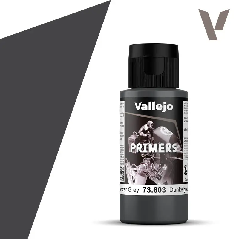 [VAL 73.603] Vallejo Surface Primer: German Panzer Grey RAL7021 (Acrylic Polyurethane Primer 60ml) │ Ref. 73.603