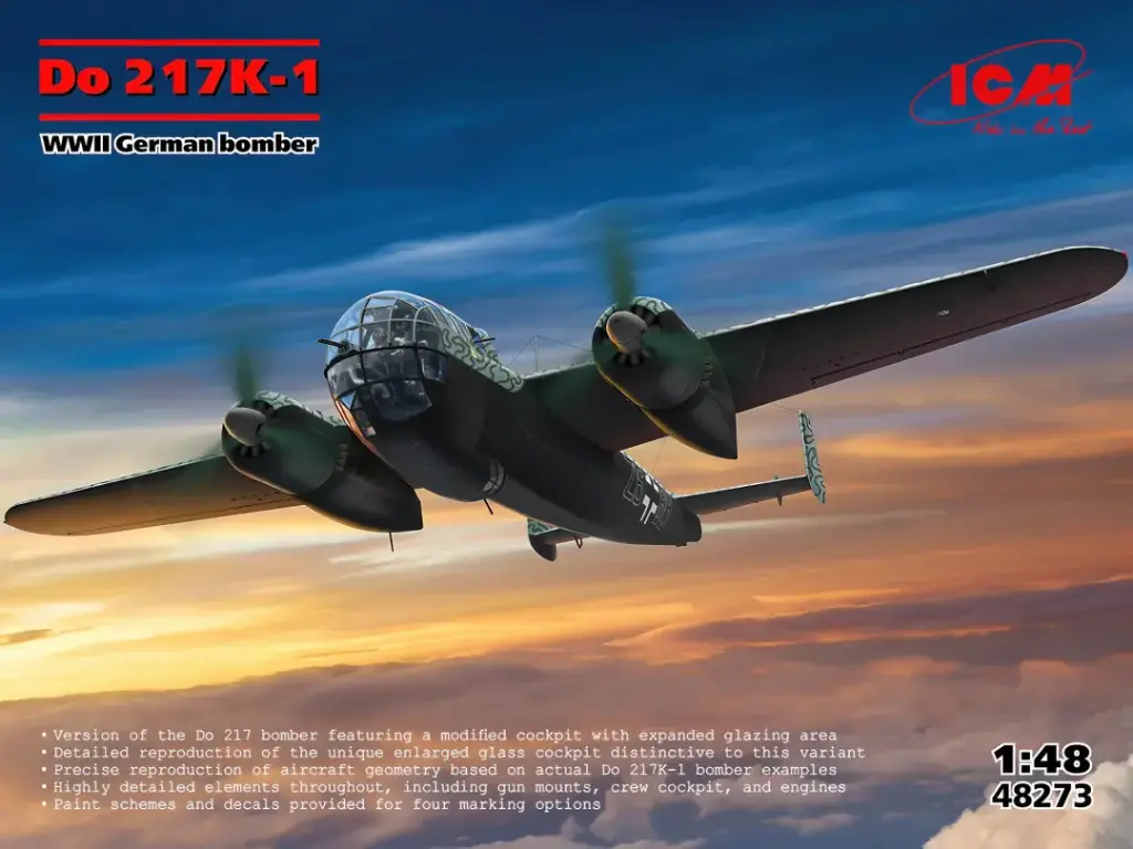 ICM : Do 217K-1 WW II German Bomber
