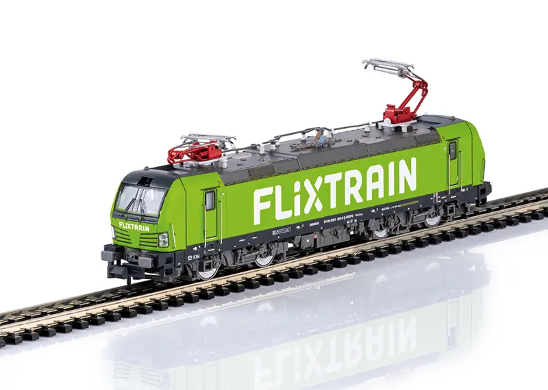 Minitrix : Locomotive Électrique (#193) Privé Flixtrain │ DC Digital Sons Époque VI N - 1/160 (Réf : 16835)