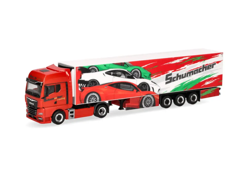 Herpa : MAN TGX GX Kühlkoffer-Sattelzug "Schumacher"