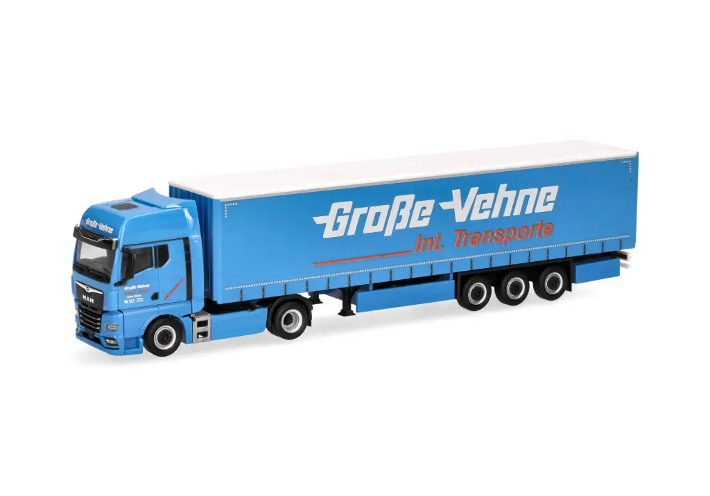 Herpa : MAN TGX GX Gardinenplanen-Sattelzug "Große-Vehne"