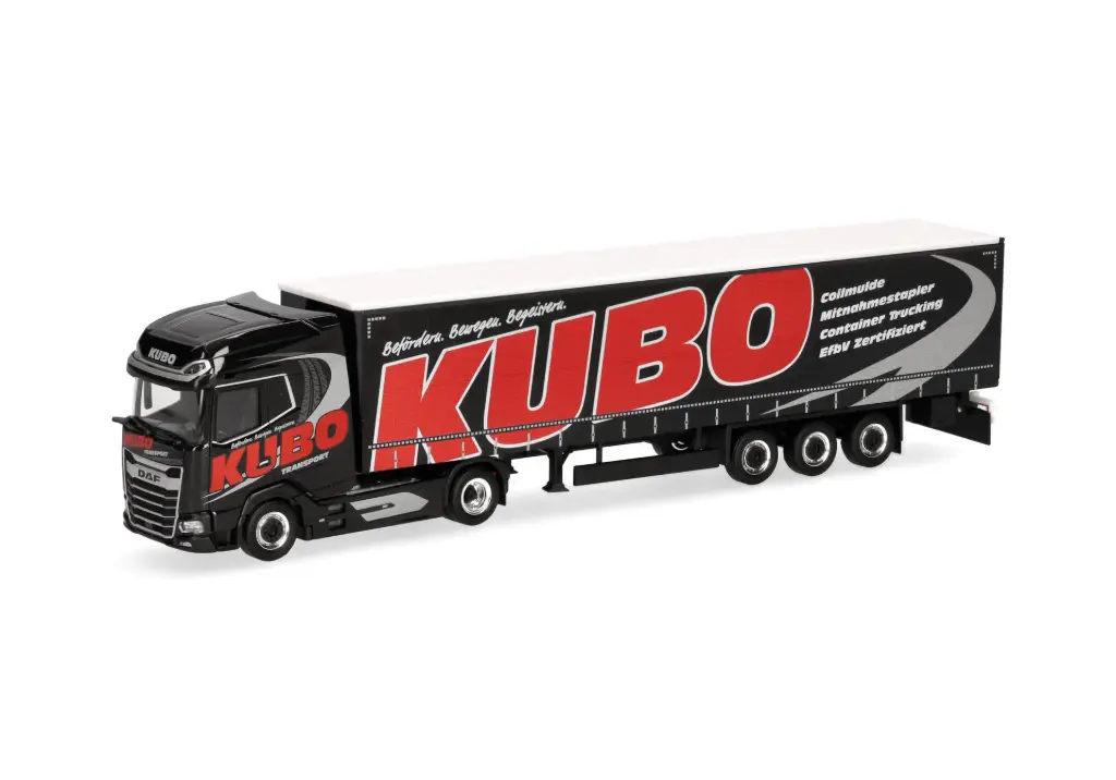 Herpa : DAF XG+ Gardinenplanen-Sattelzug "KUBO"