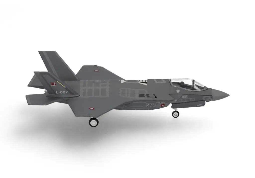 [HER 573603] Herpa : Lockheed Martin F-35A Lightning IIRoyal Danish Air Force  - Eskadrille 727, Skrydstrup AB - L-007 [1/200]