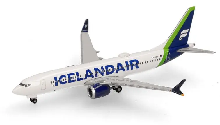 Herpa : Boeing 737 Max 8 Icelandair green tail Landmannalaugar