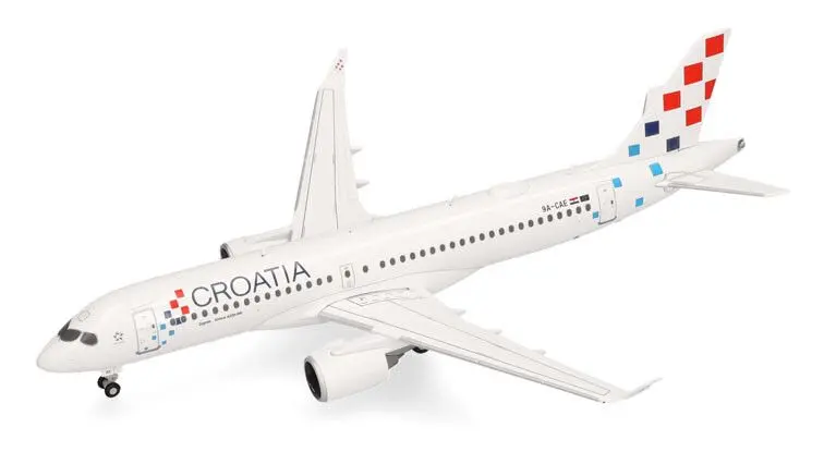 [HER 573757] Herpa : Airbus A220-300 Croatia Airlines Zagreb [1/200]