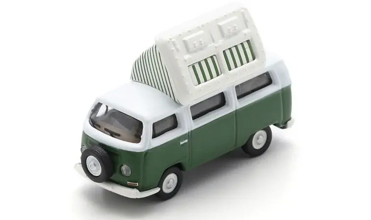 Schuco : Volkswagen T2 Campingbus, groen/wit