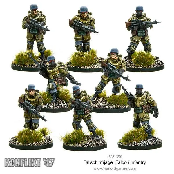 [WLG 452210203] Axis : Fallschirmjager Falcon Infantry│ Konflict'47