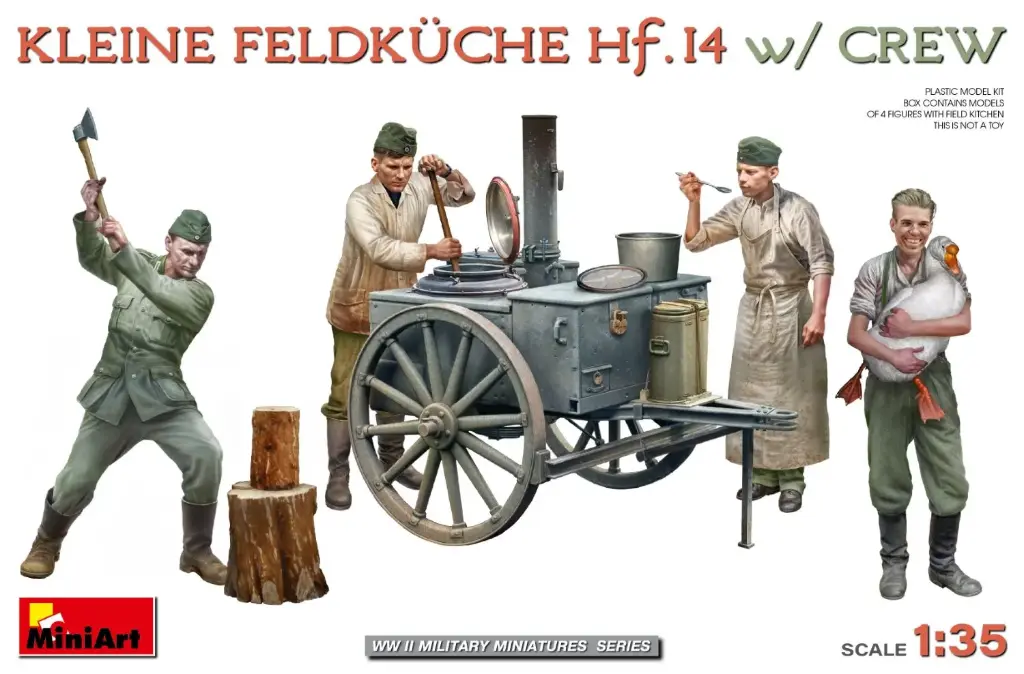 Miniart : Klein Feldkuche Hf.14 avec Figurines 