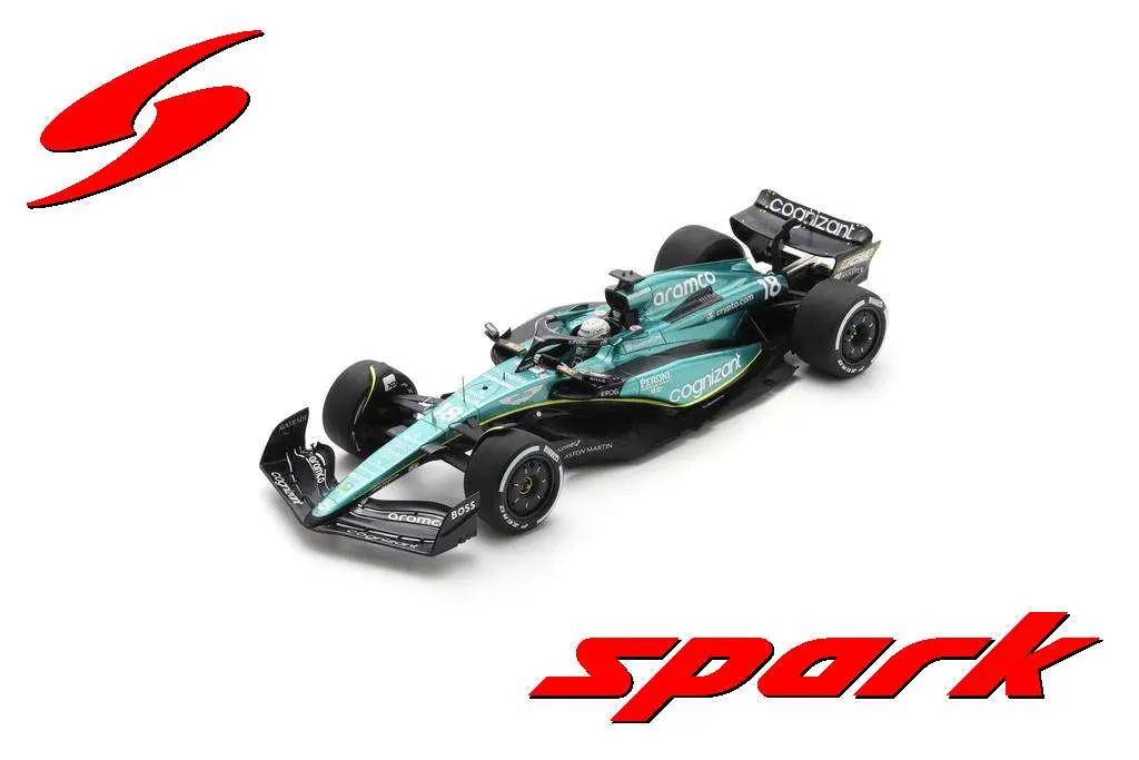 Spark : Aston Martin AMR23 No.18 Aston Martin Aramco Cognizant F1 Team 9th Canada GP 2023 Lance Stroll [1/18]