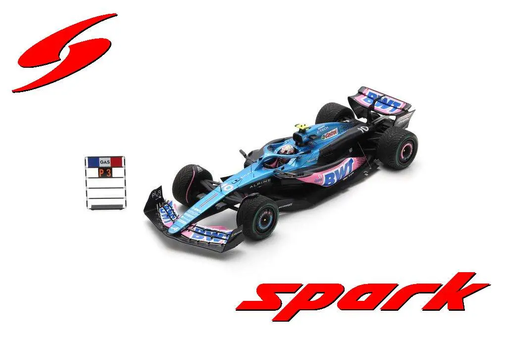 Spark : Alpine A523 No.10 BWT Alpine F1 Team 3rd Dutch GP 2023 Pierre Gasly With pit board [1/18]