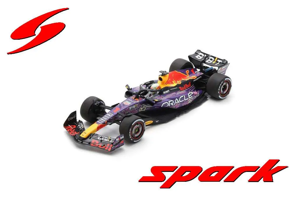 Spark : Oracle Red Bull Racing RB19 No.1 Oracle Red Bull Racing Winner Las Vegas GP 2023 Max Verstappen [1/18]