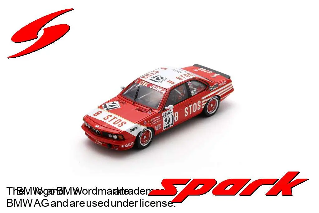 Spark : BMW 635 Csi  Bastos No.21 Winner 24H Spa 1983 T. Tassin - A. Hahne - H. Heyer [1/43]