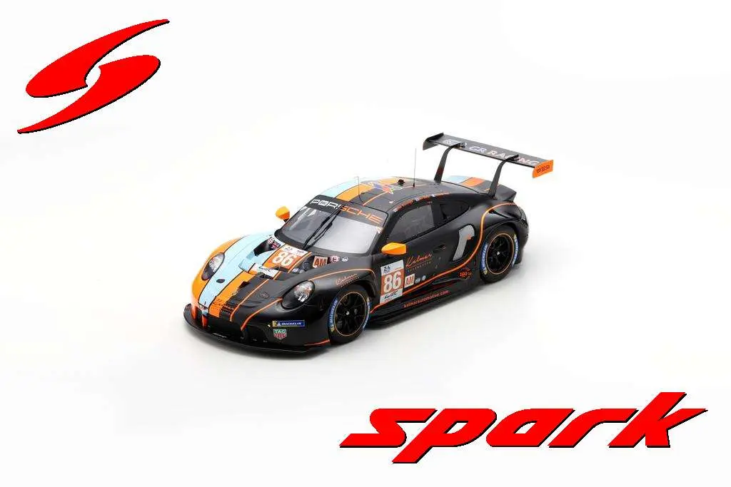 Spark : Porsche 911 RSR - 19 No.86 GR RACING 3rd LM GTE AM class Le Mans 24H 2023 M. Wainwright - B. Barker - R. Pera