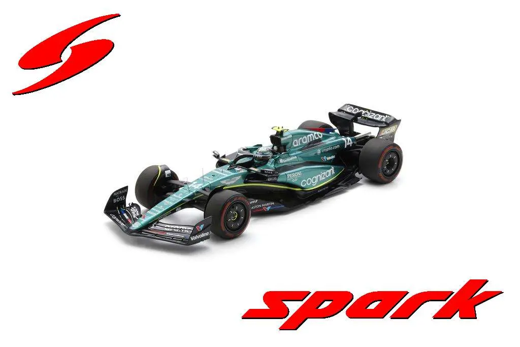 Spark : Aston Martin AMR23 No.14 Aston Martin Aramco Cognizant F1 Team 7th British GP 2023 Fernando Alonso [1/12]