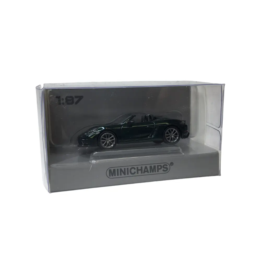 Minichamps : Porschre Boxster Spyder 2019 Dark Green Metallic 