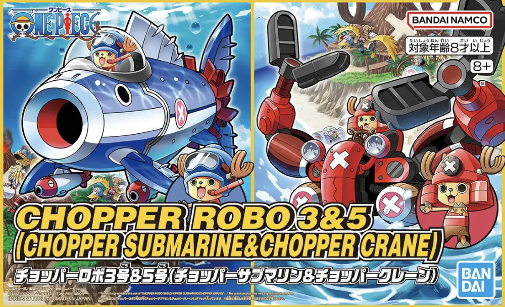[BAI 5067444] Bandai : Chopper Robo 3 & 5 "Chopper Submarine & Chopper Crane" │ One Piece