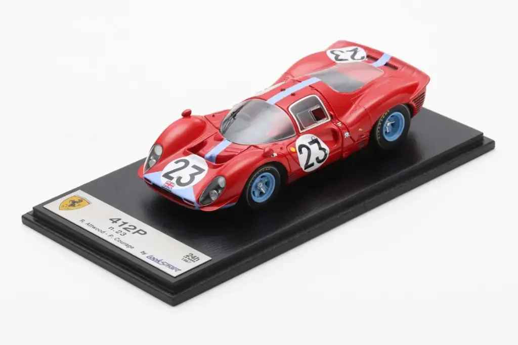 Looksmart : Ferrari 412P No. 23 Le Mans 1967 Richard Attwood – Piers Courage [1/43]