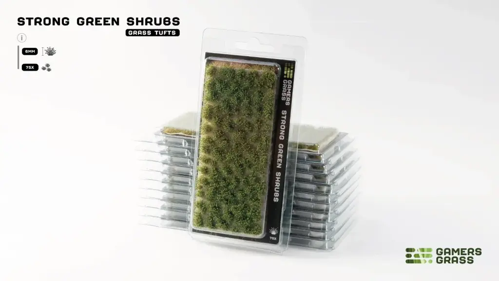 Gamer Grass : Strong Green Shrubs (75Pcs) │ Touffes de Buissons