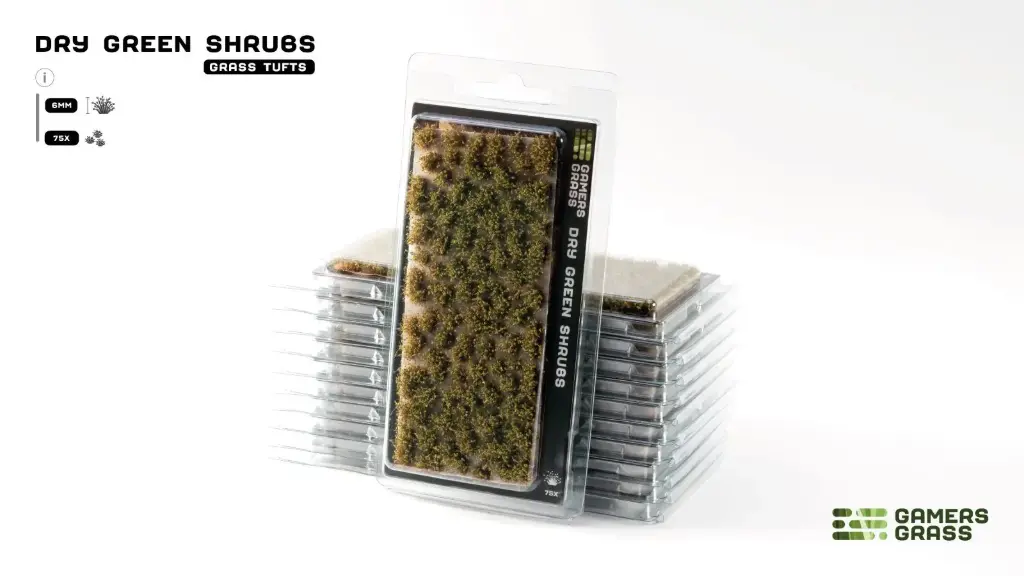 [GAG GGFS-DRG] Gamer Grass : Dry Green Shrubs (75Pcs) │ Touffes de Buissons