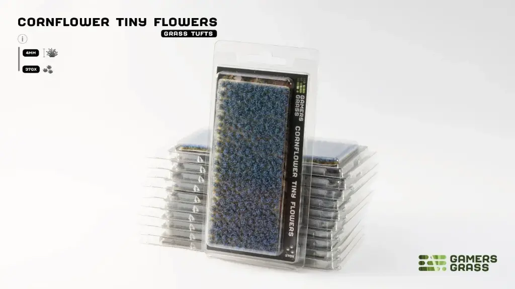 [GAG GGFS-COR] Gamer Grass : Cornflower Tiny Flowers (370Pcs) │ Touffes de Buissons
