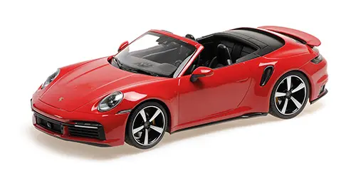 Minichamps : Porsche 991 Turbos S Cabriolet Rouge 2020 [1/18]