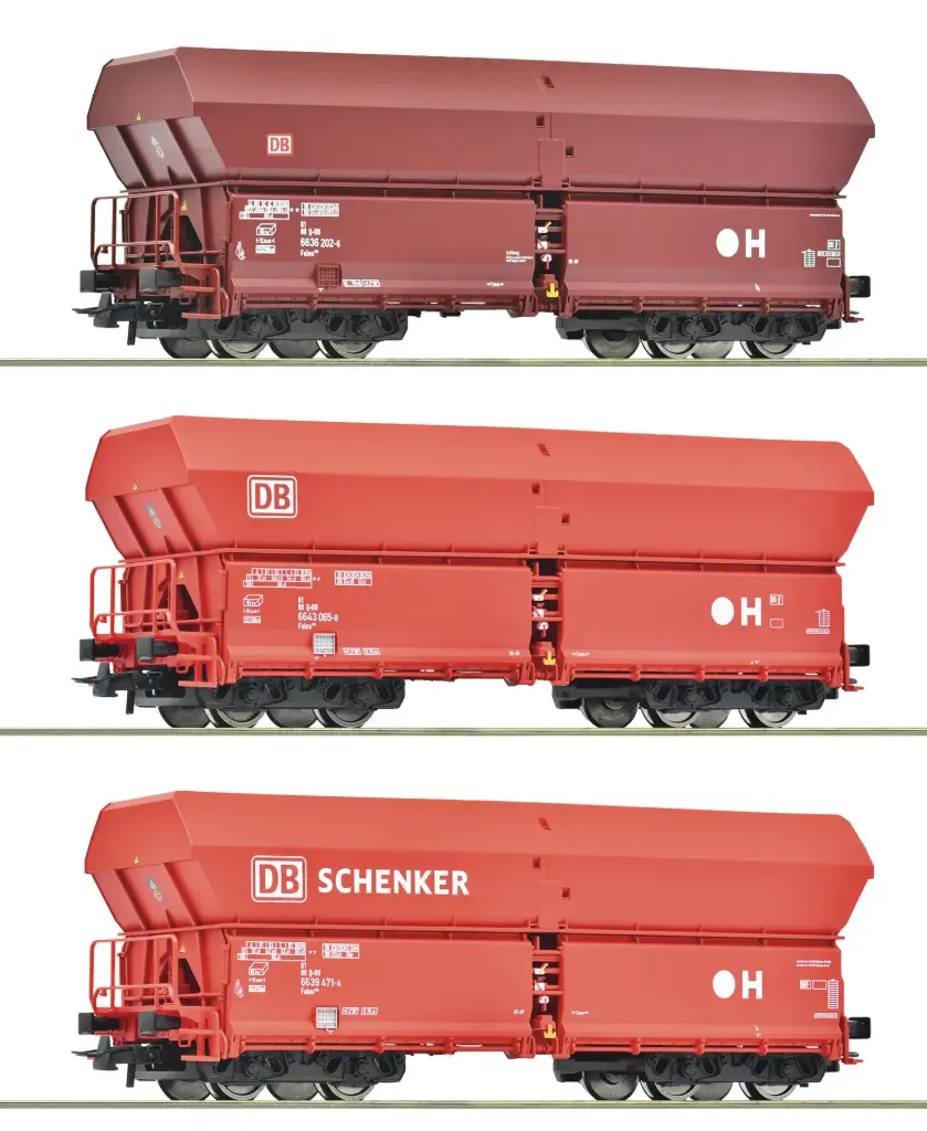 Roco : Wagon Falns DB / DB Schenker 3pcs