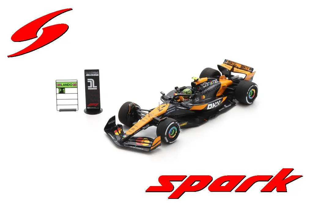 Spark : McLaren MCL38 McLaren No.4 Winner Abu Dhabi GP 2024 Lando Norris