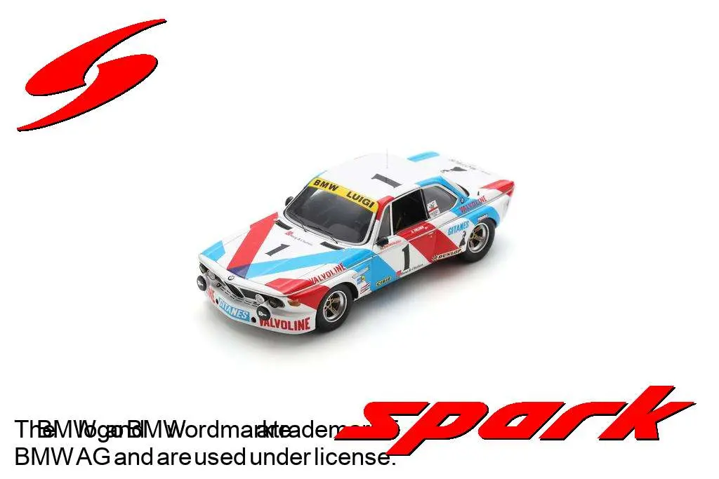 Spark : BMW 3.0 CSi No.1 24H Spa 1975 A. Peltier - M. Demol Limited [1/43]