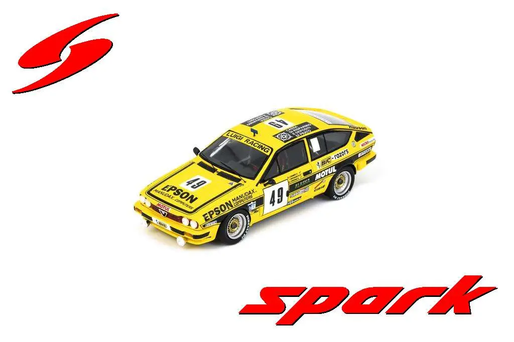 Spark : Alfa Romeo GTV 6 No.49 24H Spa 1984 R. Drovandi - G. Cremer - G. Pirenne [1/43] [1/43]