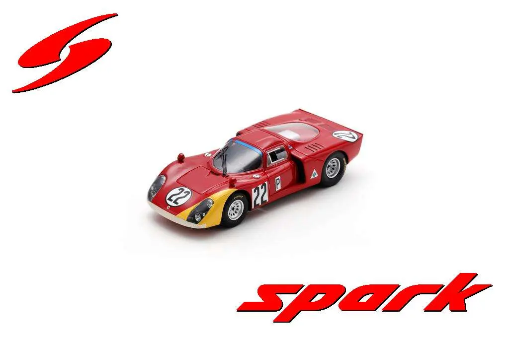 Spark : Alfa Romeo T33-2 No.22 24H Daytona 1968 M. Casoni – G. Biscaldi – T. Zeccoli [1/43]