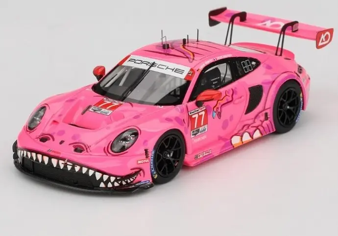 Truescale : PORSCHE 911 (992) GT3 R N°77 AO Racing Road America 2024 L. Heinrich - J. Andlauer