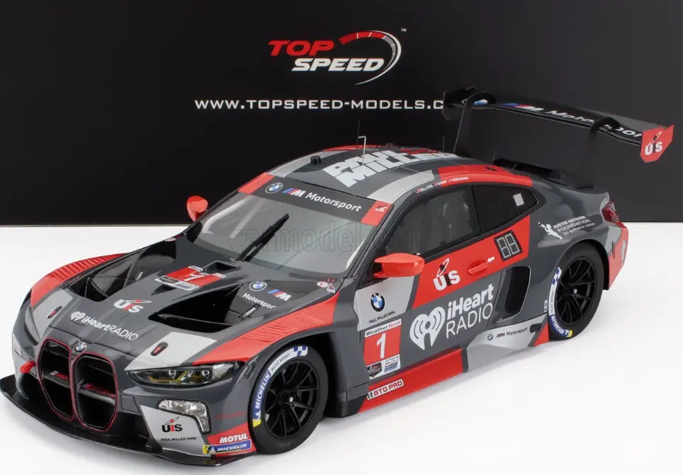 Top Speed : BMW M4 GT3 TEAM PAUL MILLER RACING N 1 12h SEBRING 2024 BRYAN SELLERS - MADISON SNOW - NEIL VERHAGEN [1/18]