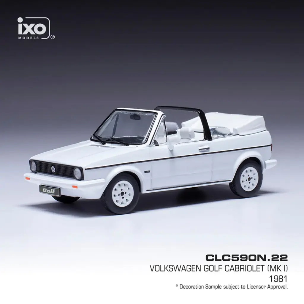 Ixo Models : Volkswagen Golf Cabriolet Mk.I │ 1983 - Blanc (1/43) [1/43]