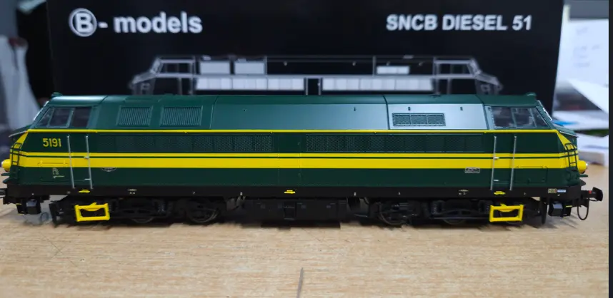 [BMOD VB-3606.05] B-models : Locomotive Diesel 5191 Verte Bandes Jaune SNCB-NMBS AC Sound 