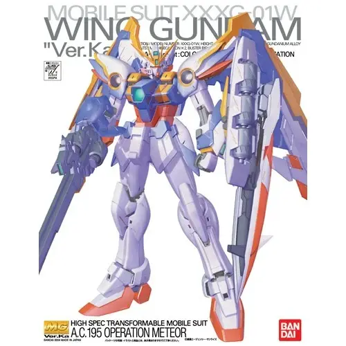 [BAI 5062839] Bandai : Wing Gundam • Mobile Suit XXXG-01W "Ver.Ka" [MG][1/100]
