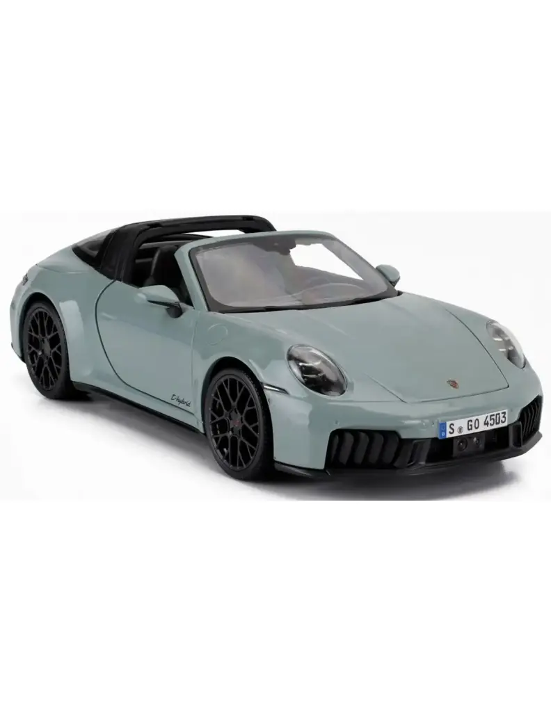 Maisto : Porsche 911 (992.2) Targa 4 GTS Hybrid │ 2024 - Gris [1/18]