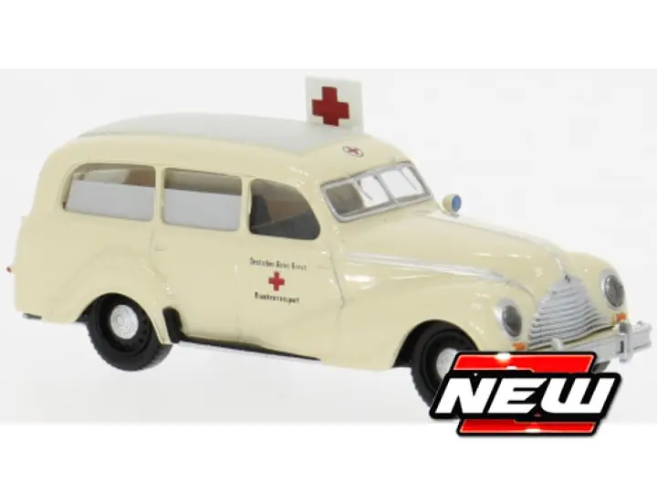 Brekina : Emw 340 KOMBI │ DRK AMBULANCE 1950