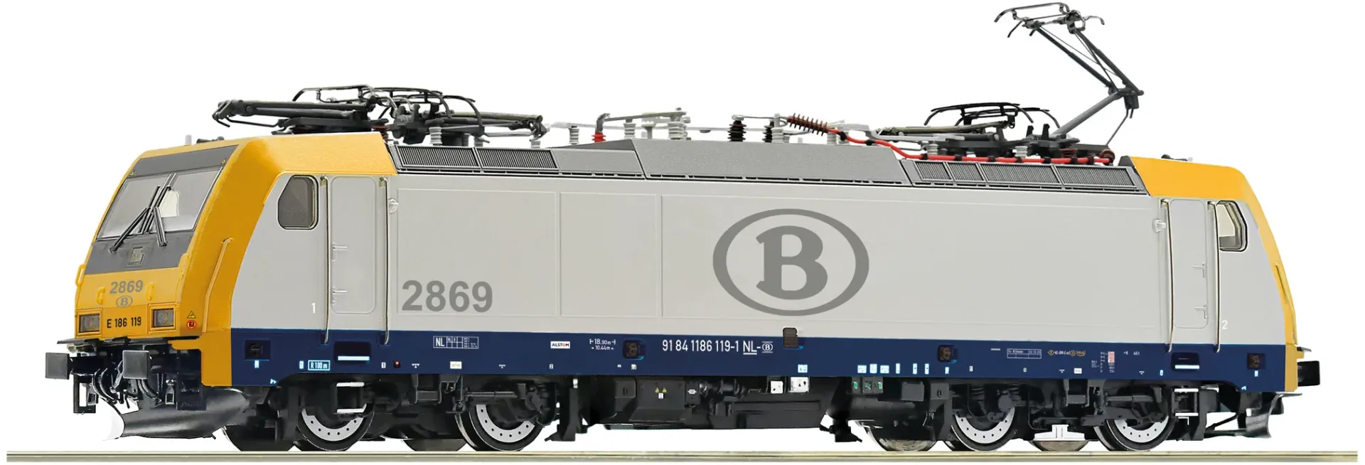 Roco : Locomotive Électrique (#2869) de la SNCB-NMBS │ DC Digital Sons Époque VI HO - 1/87 (Réf : 7510166)