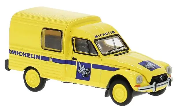 Brekina : Citroën Acadiane Michelin │ 1976  - Jaune