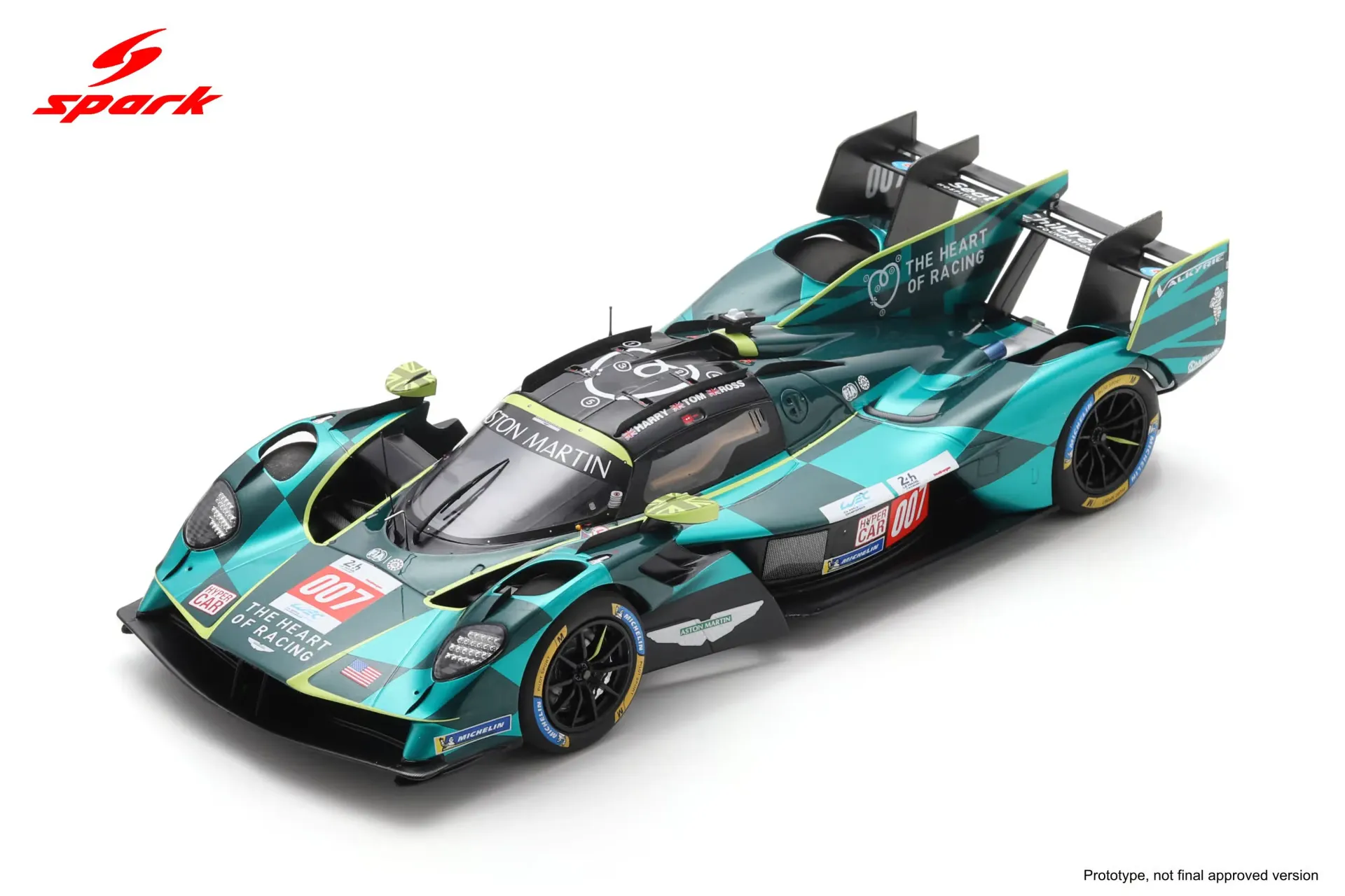 Spark : Aston Martin Valkyrie No.007 ASTON MARTIN THOR TEAM Le Mans 24H 2025 H. Tincknell - T. Gamble - R. Gunn (1/18)