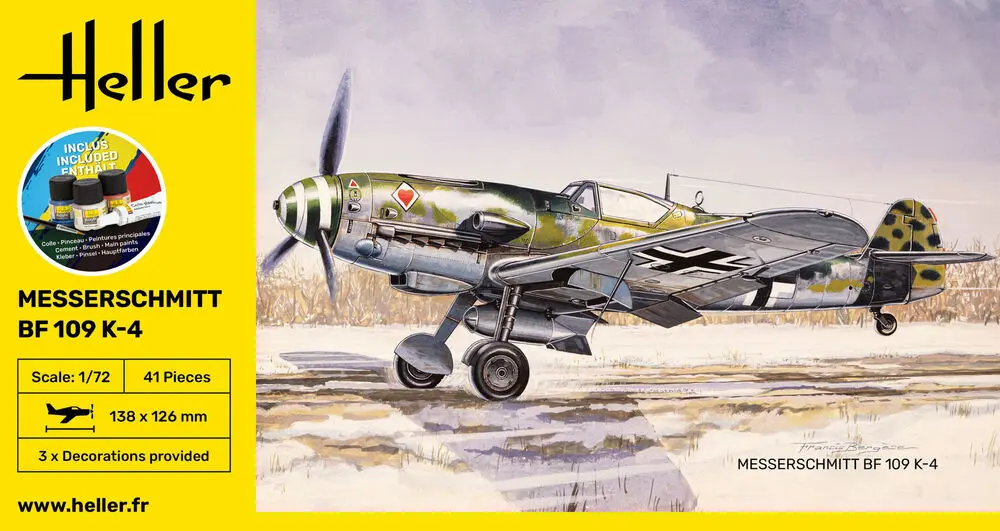[HEL 56229] Heller : Messerschmitt BF-109K-4 avec Peintures