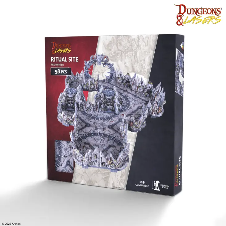 [ARS DNL0117] Dungeons & Lasers : Ritual Site [Primacast • Pre-Painted] │ Dungeons & Dragons 5E Compatible